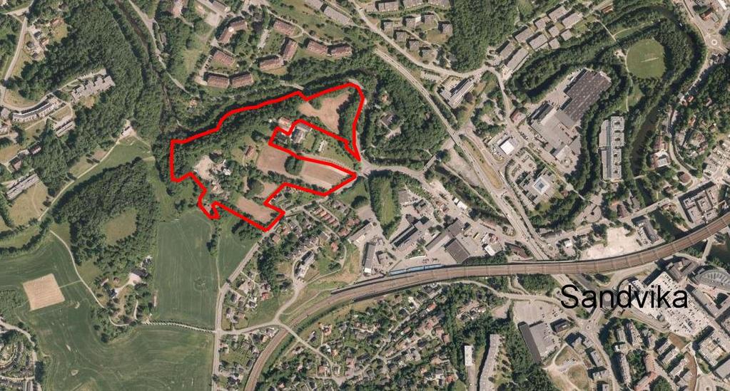 3.46-Østre Jong, Bjørnegård (ØJB) Innspill fra styret i Tanum krets av Bærum Høyre Innspillet i korte trekk LNF-områdene ved Østre Jong og Bjørnegård i Sandvika foreslås omdisponert til byggeområder