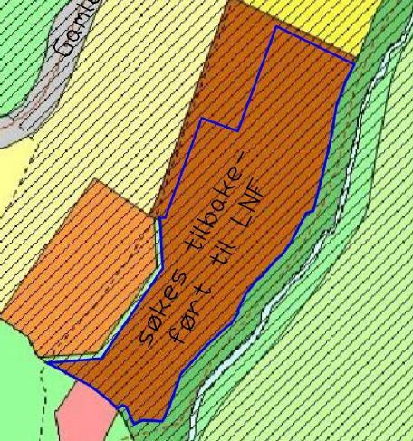 Området brukes i dag som jordbruksformål og med LNF- formål argumenteres det med at området sikres den naturlige tilhørigheten til øvrige jorbdukrsarealer i nærheten.