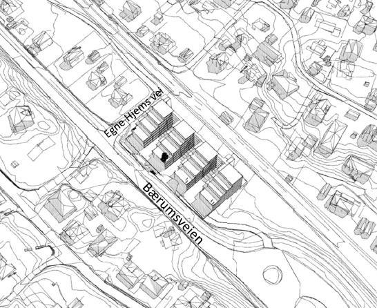 Prosjektet omhandler boliger i leilighetskompleks der underetasje rommer bilparkering. Tanken er å legge til rette for parkering med ca. 130 plasser, som også vil kunne tjene som innfartsparkering.