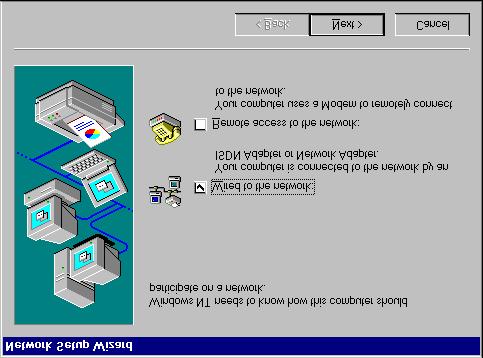 3. Det kommer frem en melding som forteller deg at Windowsdelen av nettverket ("pålogging") ikke er installert. Klikk "Ja" for å installere nettverksstøtten.