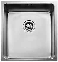Kjøkkenvasker for underliming Intra Frame FR155F Kummål: 155x380x120 mm. Best. nr.