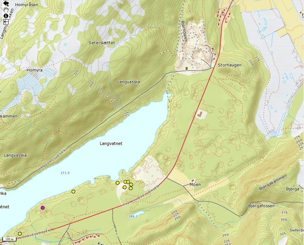 Økt uttak fra Kneppet grustak konsekvenser for grunnvannet 8 grunnvannsnivået ved Klæbu vannverk, ble det også foretatt målinger i en peilebrønn ved grunnvannsanlegget (Pb4).