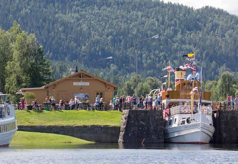 Welcome to the world s most beautiful canal Eight spectacular flights of locks, with 18 lock chambers in total, elevate boats and their passengers by 72 metres (236 feet) en route from Skien to Dalen.