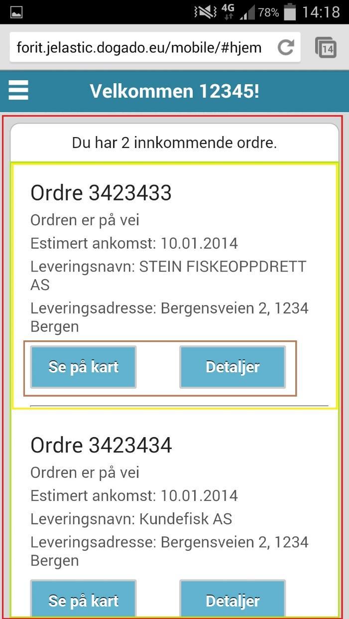 Figur 1.3.1 - Viser hjemskjermen til applikasjonen hvor layouts er merket ut. 1.4 Oppsett av GUI I en tidlig fase ble det bestemt at applikasjonen skulle være enklest mulig å bruke.