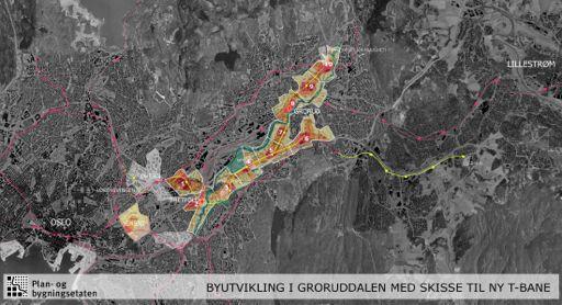 Banebasert byutvikling i dalbunnen 100.