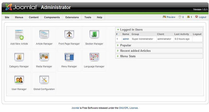 14.3 Beskrivelse av Teknologi 14.3.1 CMS Content Management System er en programvare som kjører på en webserver. Oftest som en databaseapplikasjon som i Joomla sitt tifellet; med MySQL.