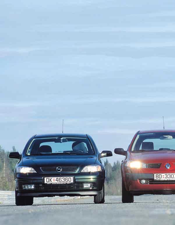 Renault Mégane Peugeot 307 Opel Astra Form eller fun k Noen bilprodusenter er mer frivole når det gjelder design enn andre.
