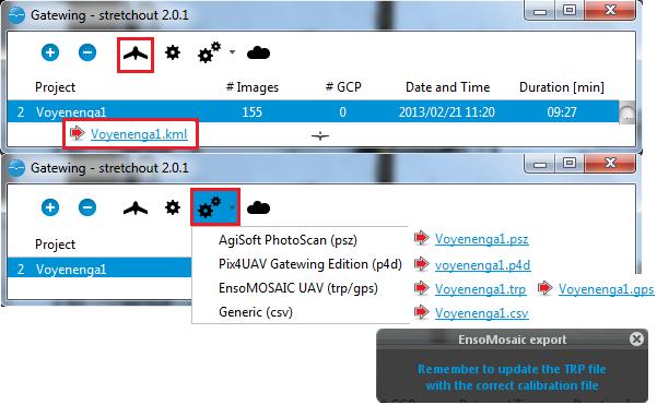 "IMG DIR" 16. Etter at prosjektet er navngitt, kan det hentes ut forskjellige filer som kan bearbeides videre i andre programvarer (figur 11 17 ).