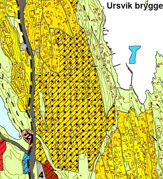 4 Kommuneplan 2007-2019 I kommuneplan vedtatt i mai 2008 er Ursvik definert som boligområde (utvikling av eksisterende boligområde), med krav til reguleringsplan og bestemmelser om