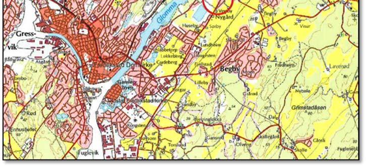 Planområdet ligger ca. 1,2 km syd for Sellebakk sentrum og er en del av et større, bebygd område mellom Sellebakk og Lundheim. I øst grenser eiendommen til rv.