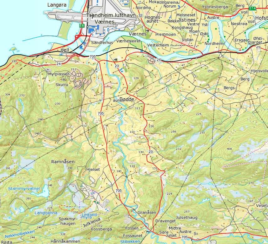 STEINBRUDD FRANZEFOSS PUKK AS FOSSBERGA. STJØRDAL KOMMUNE. DRIFTSPLAN. OVERSIKTSKART.