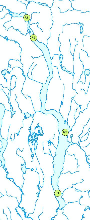 2. Områdebeskrivelse 2.1 Engeren Engeren ligger på grensa mellom Engerdal og Trysil kommuner i Hedmark fylke. Sjøen har et areal på 12 km 2, er nær 18 km lang og har maksdyp på 88 m.