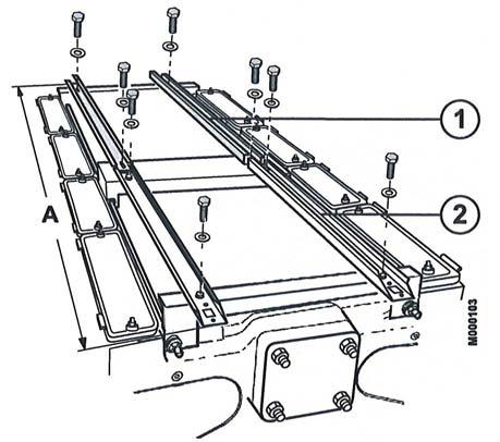 Montering av kabelkanaler 9-25 seksjoner, pakkene FA 6, FA 8, FA 20, FA 22 og FA 24 40 2 Pakke FA 6 Pakken FA 8, FA 20, FA 22, FA 24 Antall seksjoner 9 2 23 25 Lengde mm 2 290 30 330 Monter