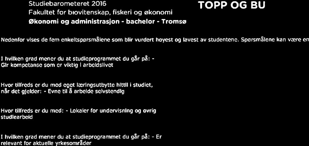 tudicprogrammet du g& på: - Gir kompetanse som ar viktig I arbeidslivet Hvor tilfreds cr du med eget Iæriiigsutbyttc hittil i studiet, når det gjelder: - Evne Lit arbeide selvstendig r 43 Hvor