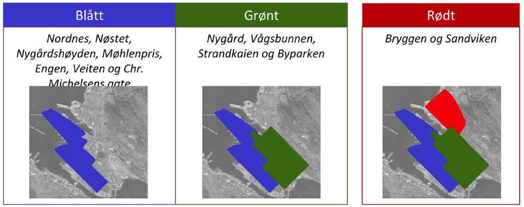 I strategiplanen for BIR Nett (se pkt. 4.5) fremgår det at for rødt nett (Sandviken) skal det gjennomføres en ny vurdering og re-planlegging basert på erfaringer fra blått og grønt nett.