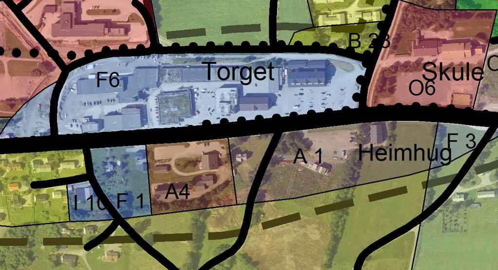 Intensjonen med planforslaget Tidlegare plan la opp til eit større parkeringsareal på staden i samband med tilrettelegging av ei noko for stor tomt til fleirbrukshus/hotell.
