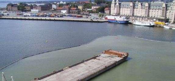 Renere havn, Trondheim. Deponi Nyhavna. Miljørisikovurdering multiconsult.no 2 Løsningsbeskrivelse Figur 4 Foto fra bygging av Operaen i Oslo, som illustrerer virkningen av ei partikkelsperre.