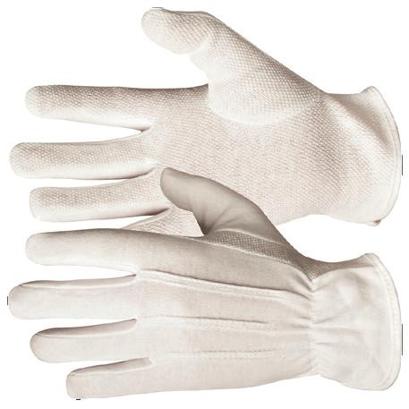HANSKER BOMULL HANSKE SOFT+ 0-6-40210 Innerhanske for hansker av gummi eller vinyl. Absorberer fuktighet. Mansjett av strikket ribb for å hindre inntrengning av støv og smuss.