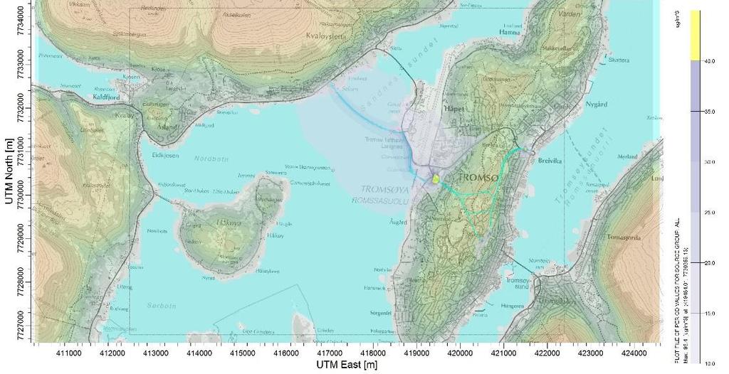 34 Utredning av luftkvalitet: Kommunedelplan for ny tverrforbindelse og ny