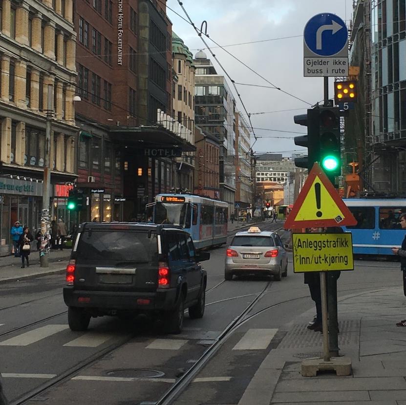 Samtidig har det blitt en tydelig minskning av taxier i Storgata etter tiltaket.