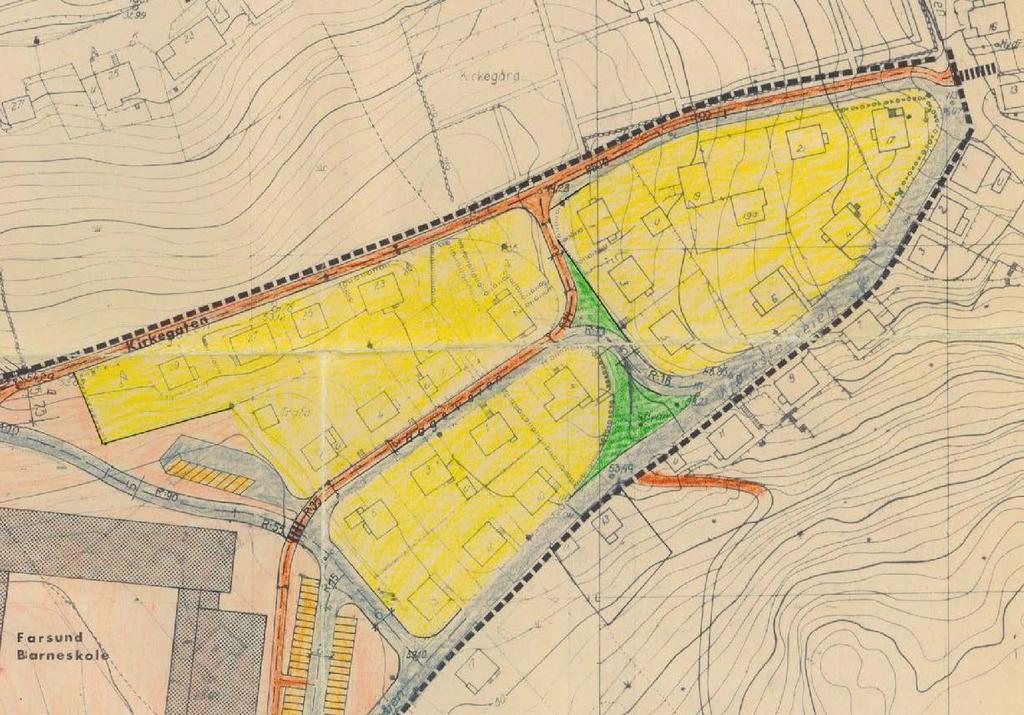 3 Planstatus og rammebetingelser Forslag til detaljregulering erstatter deler av reguleringsplan for Lauervik terrasse, Markeveien Kirkeveien som ble vedtatt 10.3.1977 (planidentitet: 01502).