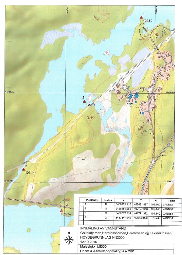 NVE 2016-10-24-but - Herefoss - Revidert Kommentarer til høringsuttalelser-3doc 10 Vedlegg 1 Hoen og Aamodt Oppmåling