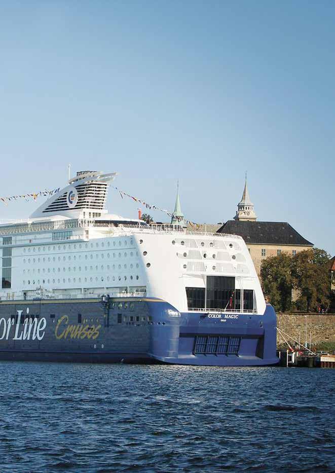 21 Case: Color Line Opplevelsesturisme med tematiserte opplevelser 18) Årlig reiser rundt 1,2 millioner gjester med Color Lines cruiseskip M/S Color Magic og M/S Color Fantasy mellom Oslo og Kiel.