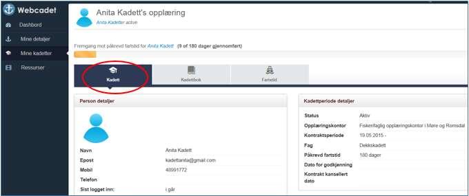 Her er oversikt over godkjente kompetansemål fra instruktør o «Antall godkjente kompetansemål/ totalt antall kompetansemål» 3.