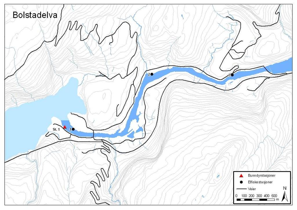 7. Bolstadelva 7.1 Beskrivelse av vassdraget Bolstadelva utgjør den nederste delen av Vossovassdraget som er det største vassdraget vi har i Hordaland (Figur 66).