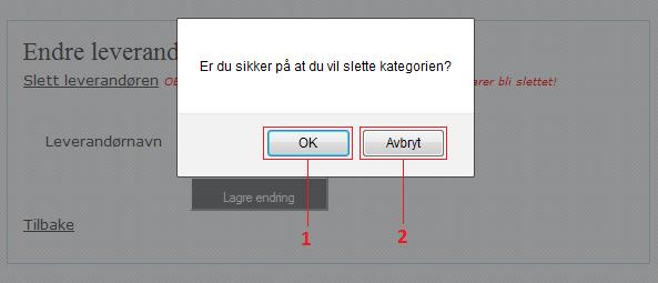 10 4.1.3 Endre For å endre kategori, trykk på endre, og følgende side vil komme: Figur 10. Endre kategori 1.