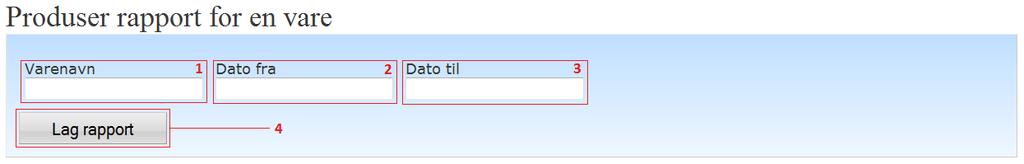 13 Rapport funksjonen vil føre brukeren til følgende side: Figur 16.