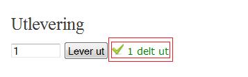 29 Dersom godkjenning vellykket kommer følgende side opp. Figur 49. Utlevering av vare 8.1.5 Legg til vare Figur 50. Legg til vare 1. Under «Varenavn» skrives det inn varenavn 2.