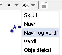 Tegn grafen til den funksjonen du skal arbeide med. Velg verktøyet Punkt flere punkt på linja.