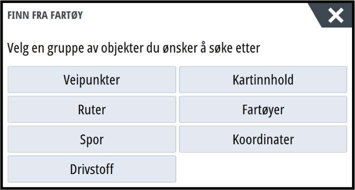 Vise informasjon om enkeltstående AIS-mål Når du velger et AIS-ikon på kart- eller radarvinduet, endres symbolet til symbolet for