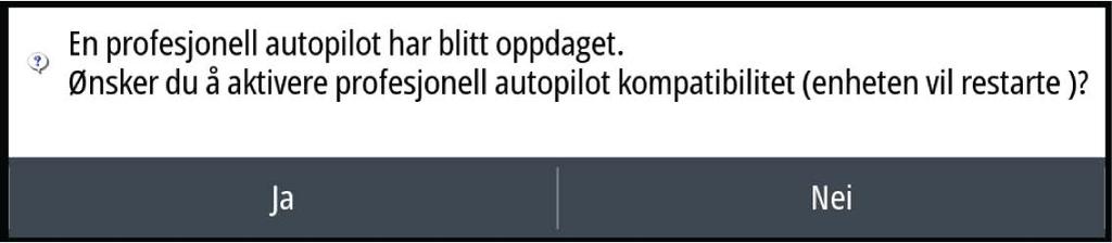 Bruke NSS evo3 i et AP70-/AP80-system Hvis MFD-enheten er tilkoblet et AP70-/AP80-autopilotsystem, kan du bruke MFD-enheten til å betjene autopiloten.