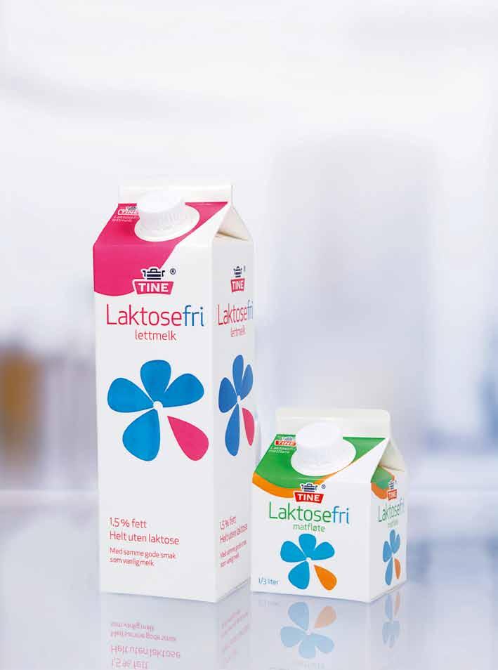 NYHET! Laktosefri melk og fløte med den samme gode smaken. TINE lanserer laktosefrie produkter: TINE Laktosefri Lettmelk og TINE Laktosefri Matfløte.