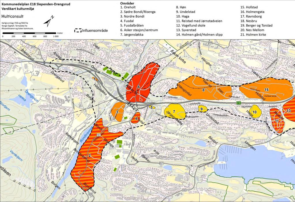 Kommunedelplan E18 Slependen-Drengsrud Temarapport