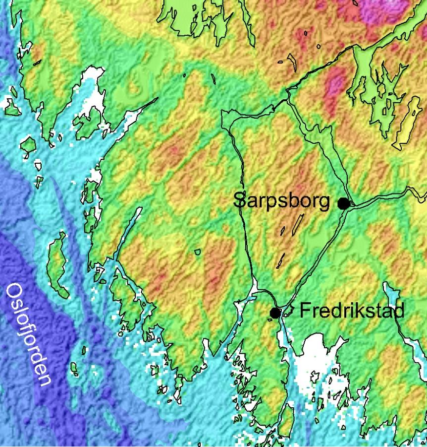 (sprekkedaler) Dyp forvitring (sprekkedaler) Aeromagnetiske