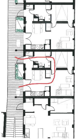 Arkitekten søkte ikke etter et spesielt formuttrykk, men en løsning på et bestemt problem, nemlig plass til rullestol.