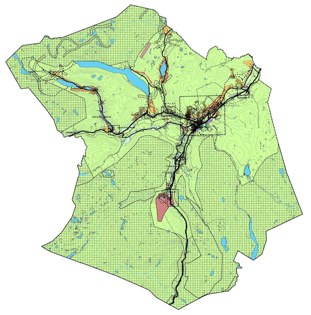 AREALDELEN 2272 km 2 52 % nasjonalpark/ landskapsvernområde ca 100 innspill KU for alle De fleste