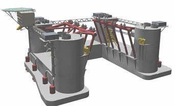 Engineeringskontrakt på MPU Heavy Lifter Halvt nedsenkbart betongfartøy Universalfartøyet er en oppdriftsløfter MPU Heavy Lifter blir designet for å kunne fjerne topside-moduler fra