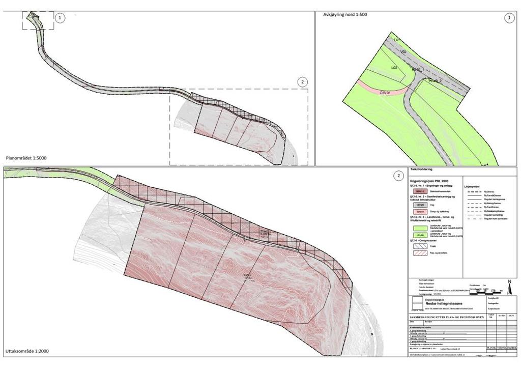 Regulert område har eit areal på 200 daa. Området ligg sør for Nesbø, om lag 10 km nord frå Granvin sentrum og kan ses i figur 1. Figur 1.