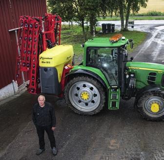 Foseid på Brandval i Kongsvinger bruker sin nye Kverneland ixter B-sprøyte til både plantevern og gjødsling.