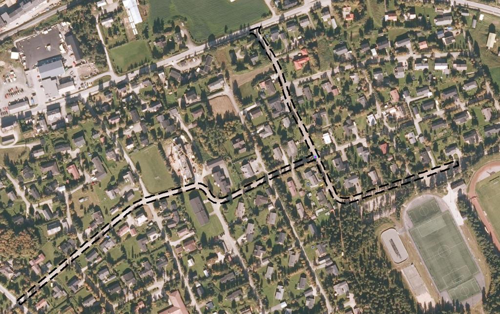 Fortau Holmengata og Idrettsveien, PlanID 201602 Tynset kommune ønsker å bygge fortau langs Holmengata og langs Idrettsveien.