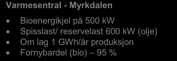 Det kan vere aktuelt å tenkje seg ein felles energisentral med nærvarmenett som kan levere til fleire bygg. Dette føreset at bygga får innlagt vassboren varme.