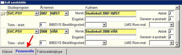 til rom for flere undervisningsaktiviteter så må vedkommende registreres som person på alle de aktuelle undervisningsaktivitetene Rom for kullbaserte studier Det er nå mulig å opprette rom for