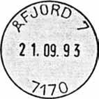 01.95 IWR til 17.12.99 HAa Stempel nr. 36 Type: I26N Utsendt?? ÅFJORD Innsendt?? Registrert brukt 01.