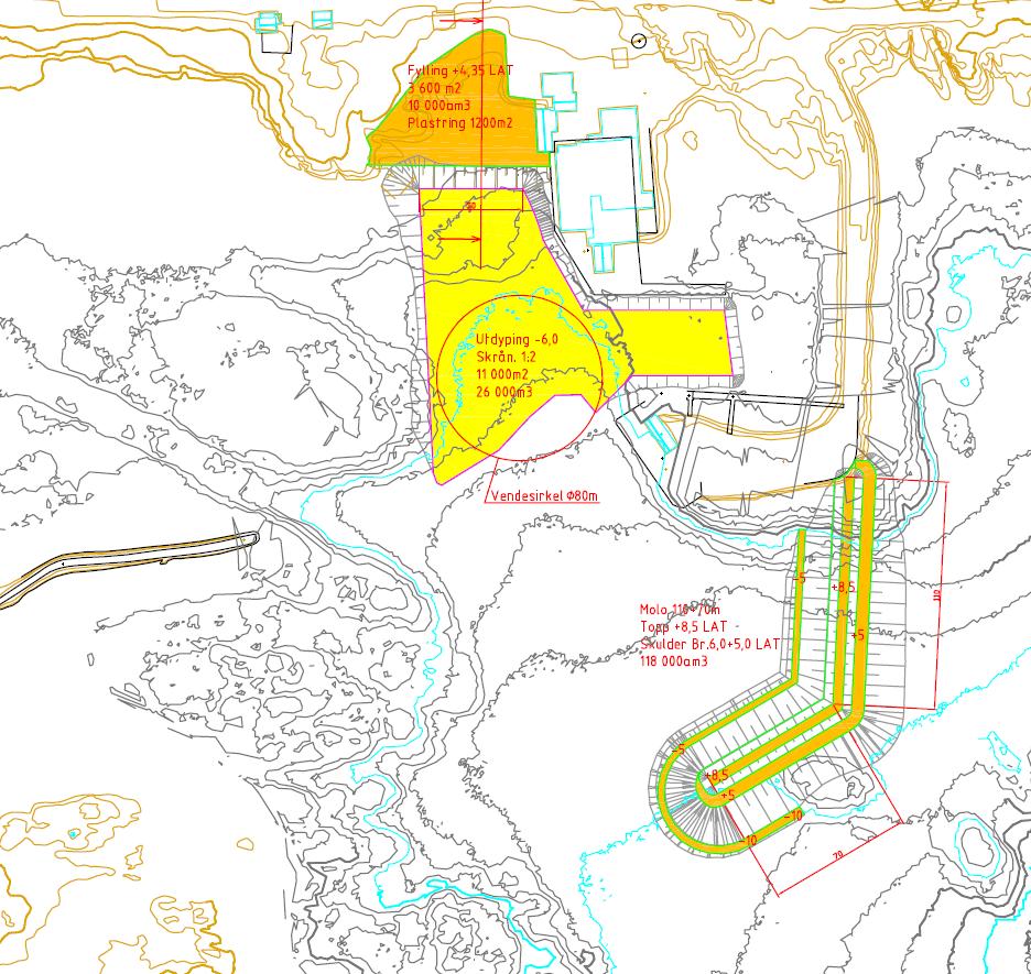 Fiskerihavne- og farledstiltak Finnmark Ny molo