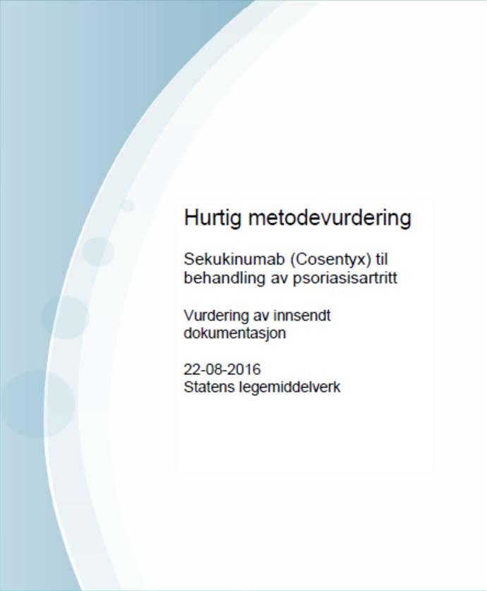 Rapport Hurtig metodevurdering Dokumentere prosess; samhandling, tidsbruk Beskrive innsendt dokumentasjon