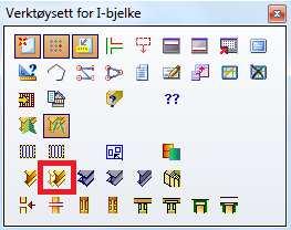20... Kapittel 3 17.02.13 Bjelkelag I-bjelker DDS-CAD Konstruksjon innføring i versjon 7 Velg Parallell I-bjelke. Nå skal 2 punkter for en ny bjelke angis.